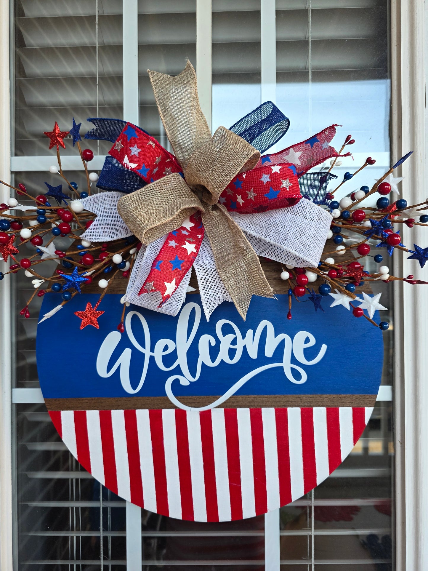 Patriotic American Door Decor