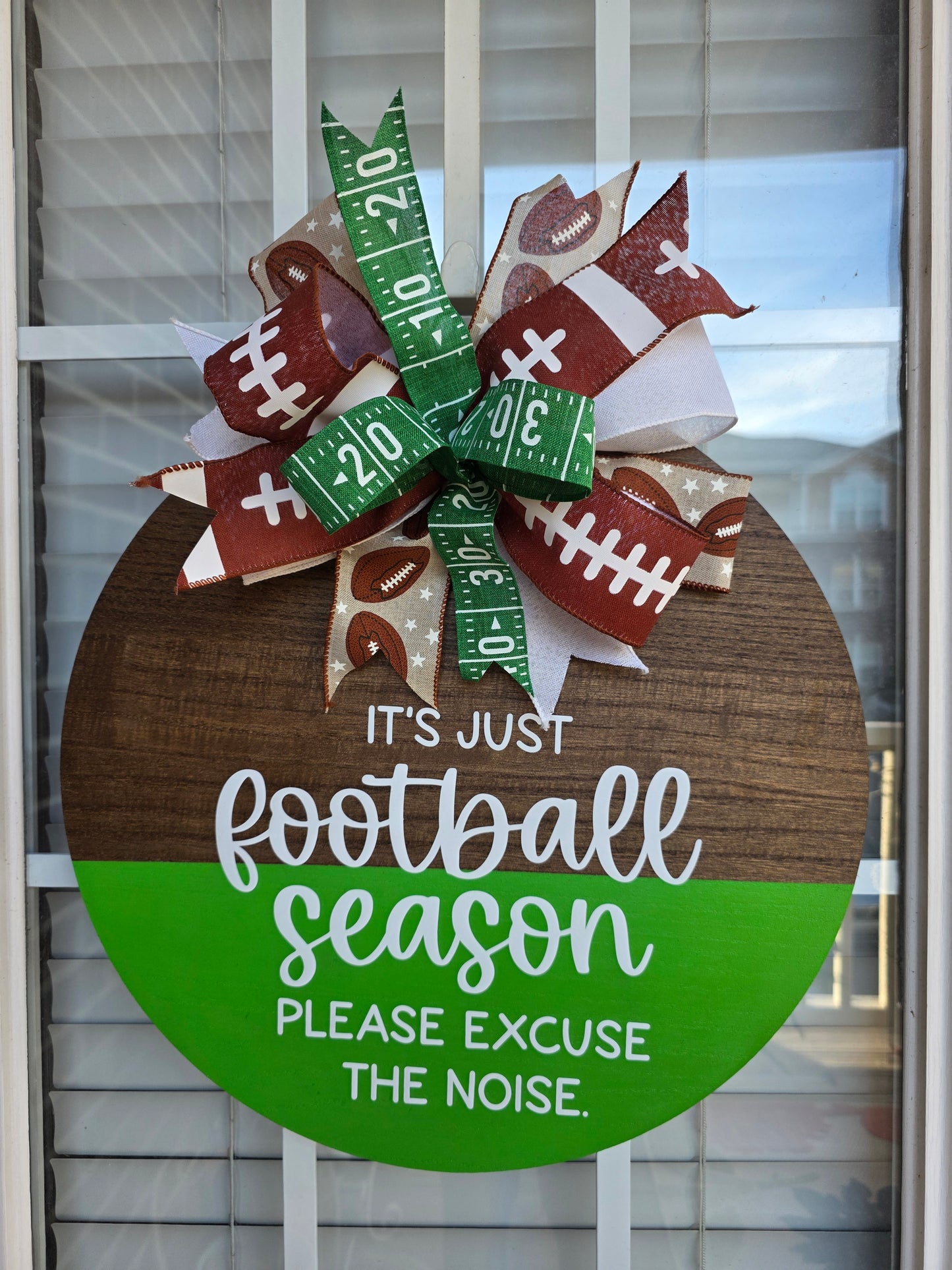 Football Season Wooden Wreath