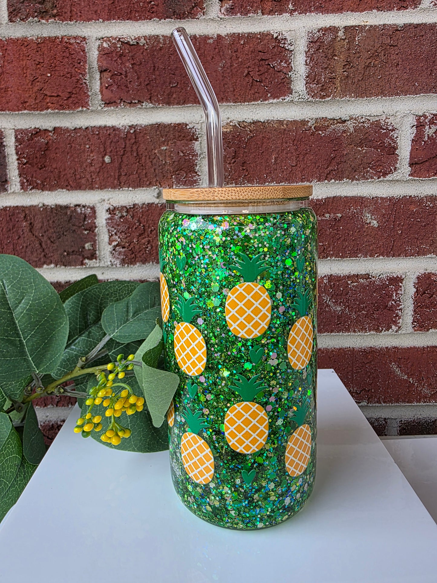 Pineapple Themed Snow Globe