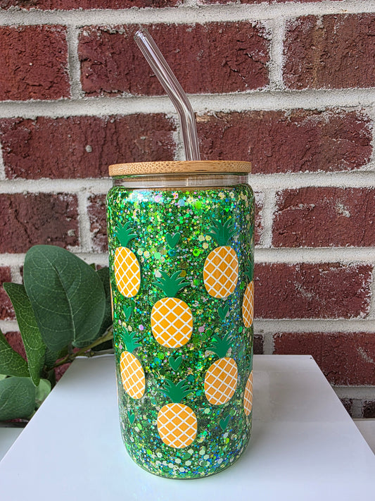 Pineapple Themed Snow Globe