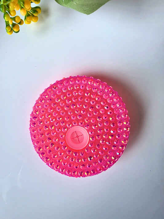 Fuchsia Pink Bling Can Top