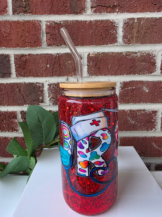 Colorful Nurse Snow Globe