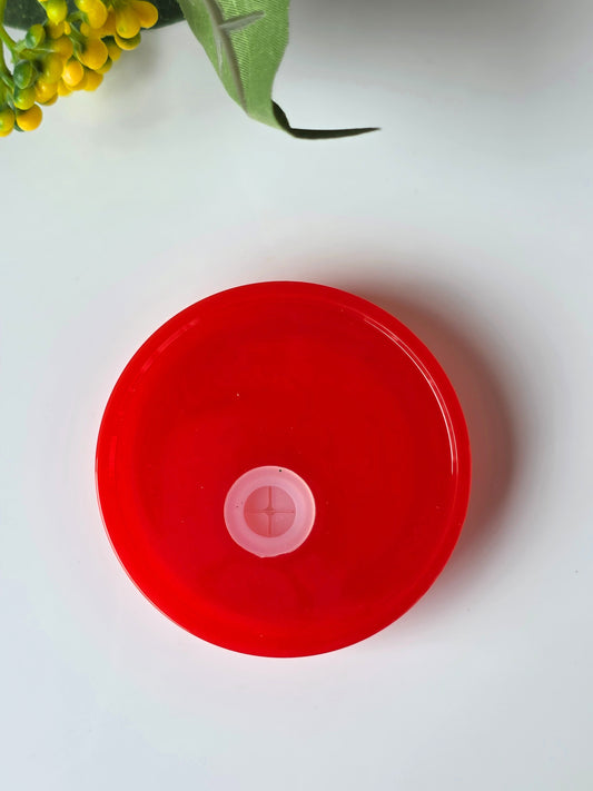 Red Acrylic Can Top