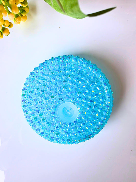 Teal Bling Can Top