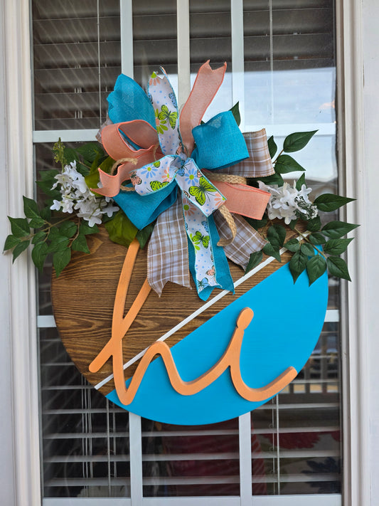 Hi Butterfly Door Decor
