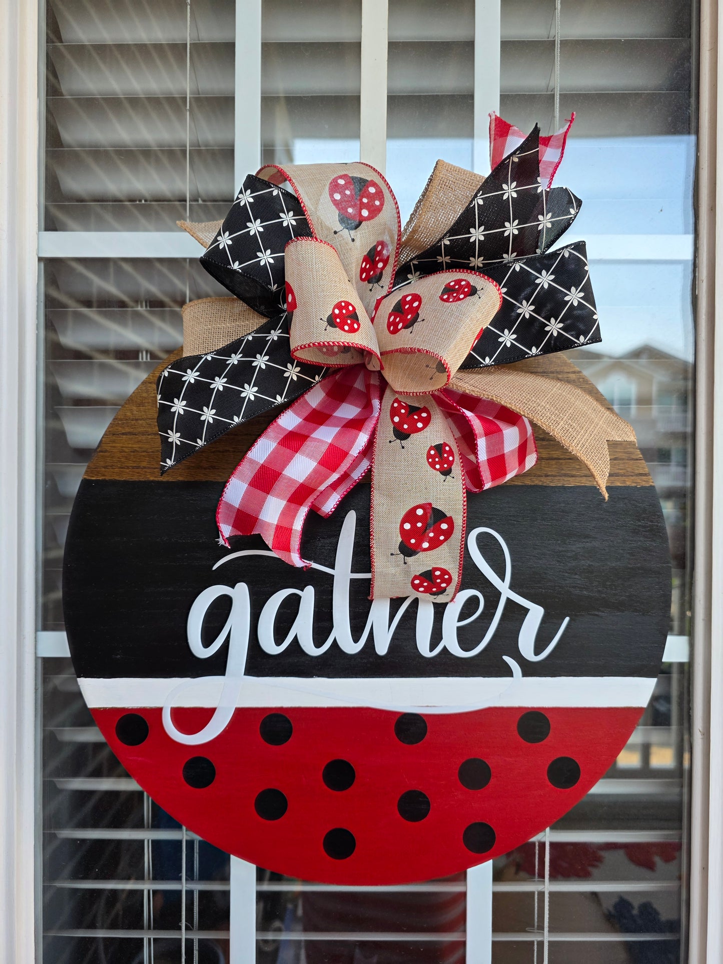 Lady Bug Door Decor