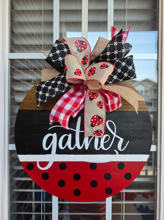 Lady Bug Door Decor