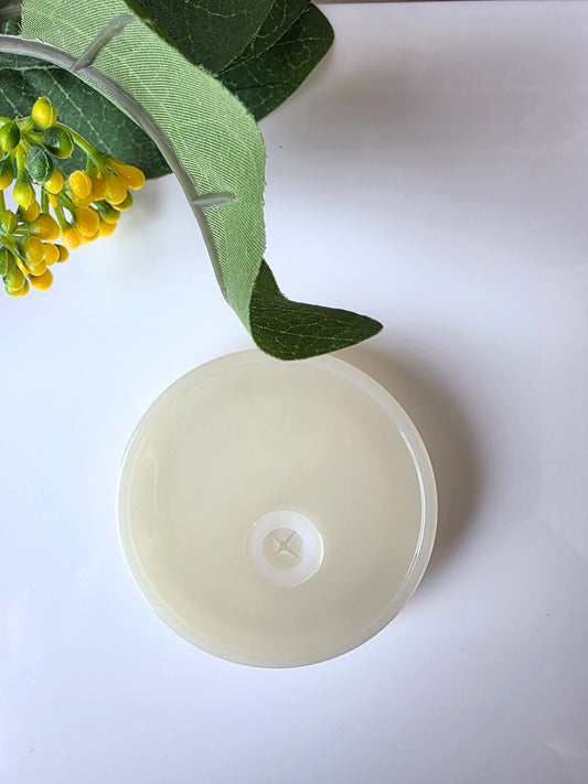 Beige Acrylic Can Top
